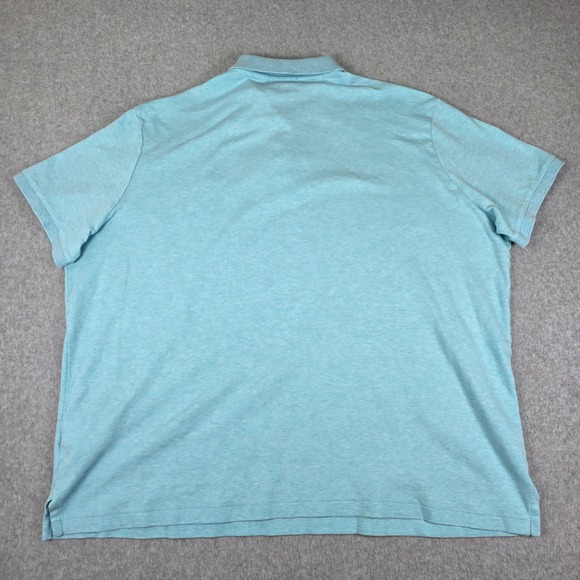 Polo Ralph Lauren Classic Fit Polo Shirt Men's XXL Light Blue Heather Casual - Picture 3 of 11